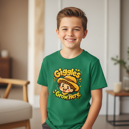 Bella “Giggles Grow Here” Youth Short Sleeve T-Shirt